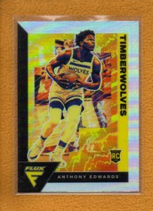 Anthony Edwards 2020-21 Panini Flux BK Rookie Silver Prizm RC #202