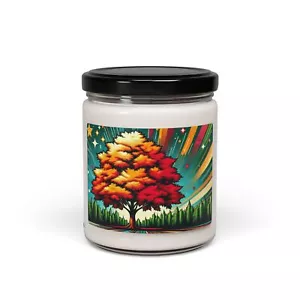 Vela de soja perfumada, esplendor de árbol de otoño de 9 oz en estilo arte pop 10, regalo - Imagen 1 de 47