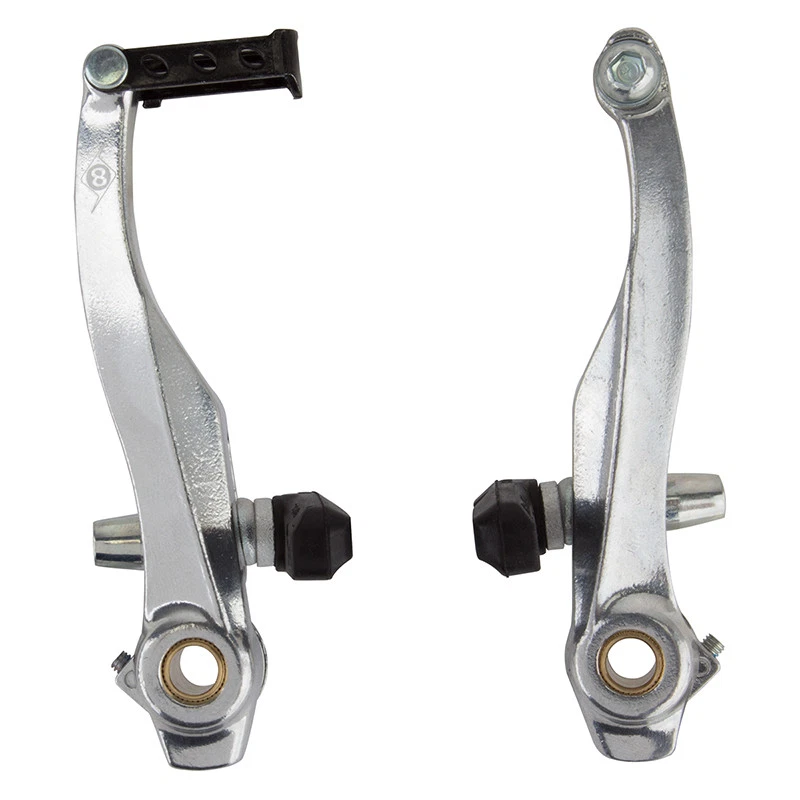 MOUNTAIN BICYCLE BIKE V BRAKE LINEAR PULL FRONT BRAKE SILVER NEW - Image 1 of 1