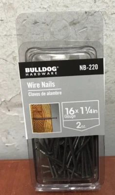 Bulldog Hardware NB-220 1-1/4" calibre 16 clavos de alambre (NB-220) Foto 1 de 2