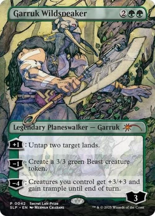 MTG English Garruk Wildspeaker NM Foil Secret Lair Showdown - Image 1 of 1