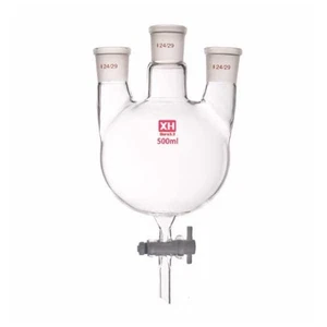Glassware: Spherical Separating Funnel, 50ml-2000ml, PTFE Piston Included AU - Picture 1 of 6