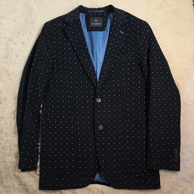 Abrigo deportivo de pana 100 % algodón con patrón punteado Tailorbyrd para hombre 40R ajustado usado en excelente estado Foto 1 de 4