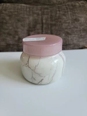  Capri Pink Volcano Watercolor Jar Candle 8 oz ~Aloha Orchid - Image 1 of 4