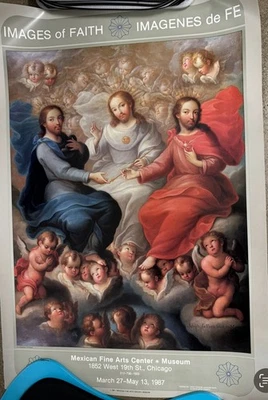 "Póster de exposición 1987 imágenes de fe/Museo del Centro Mexicano de Bellas Artes de colección 31"""  Foto 1 de 4