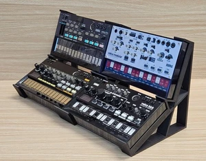 2 Ebenen Desktop Ständer hält 4 Korg Volca Bass FM Tasten Nubass Loop Synthesizer - Bild 1 von 8