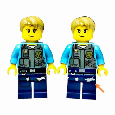 LEGO City Prototipo Encubierto CHASE McCAIN 1ª Fase de Decoración Error de Impresión RARO Foto 1 de 4