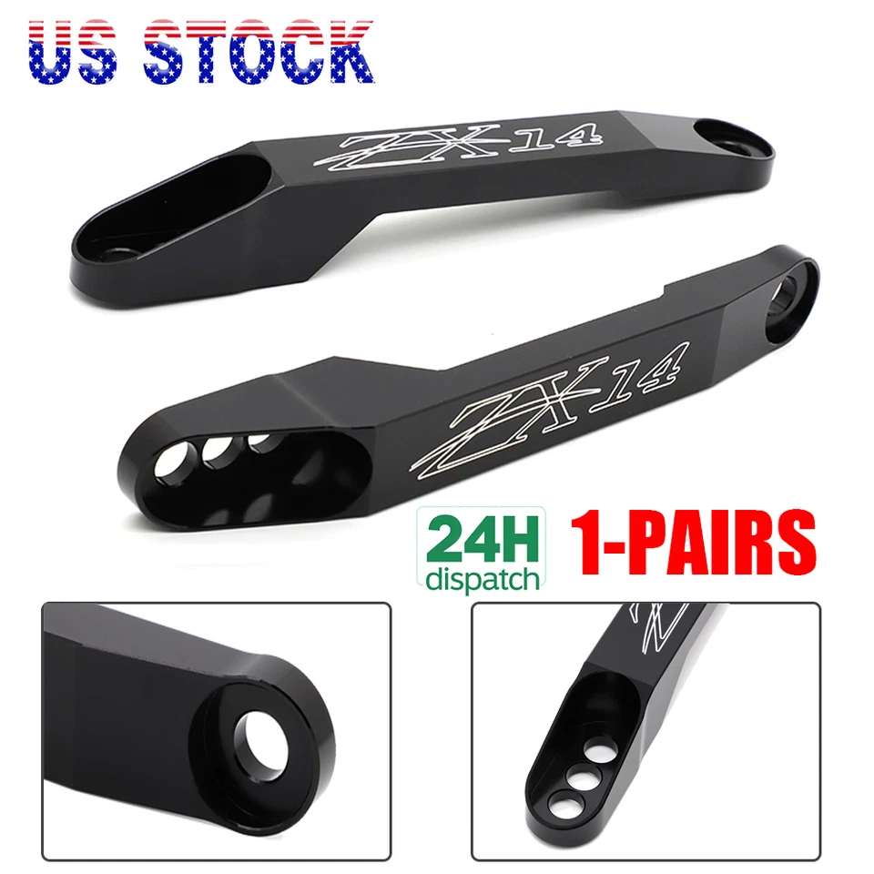 Billet Rear Adjustable Lowering Link Kit For Kawasaki Ninja ZX14R ZX1400 2006-22 Foto 1 de 4