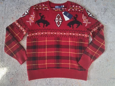 NWT Polo Ralph Lauren Western Fair Festive Aztec Jumper Size UK Large RRP £499 - image 1 of 4