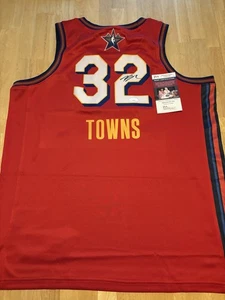 Karl Anthony Towns New York Knicks Autographed All Star Jersey Jsa Coa - Picture 1 of 3