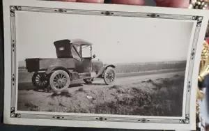 Antica foto camion convertibile Los Angeles San Diego Freeway 1930 - Foto 1 di 3