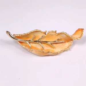 ✅ Broche Pin Mariposa Esmalte Vintage Verde Amarillo Mediados de Siglo Moderno MCM - Imagen 1 de 3