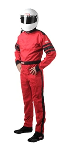 RaceQuip One Piece Single Layer Racing Driver Fire Suit SFI 3.2A/1 Medium Red - Picture 1 of 3