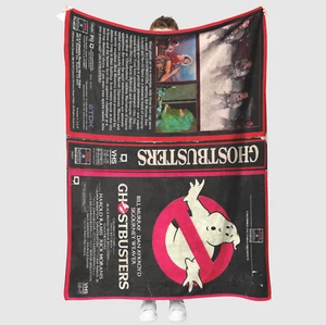 Ghostbusters Original VHS cover 60" x 80" Super Soft Sherpa Blanket - Picture 1 of 2