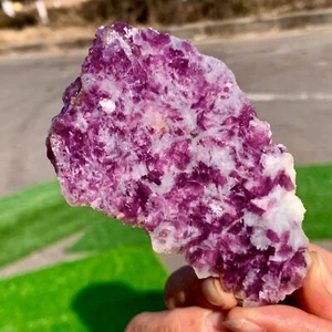 129g Natural Purple Lepidolite Crystal Sample Flake Treatment - Museum Grade - Picture 1 of 22