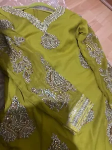 pakistani indian wedding/party wear dress M - Picture 1 of 1