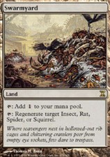 Swarmyard NM/PL Time Spiral MTG Magic The Gathering Land English Card