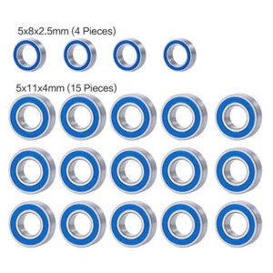 10/19Pcs Metal Bearings Kit For Traxxas 1/10 2wd Slash Stampede Rustler Bandit - Picture 1 of 13