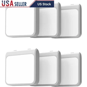 LED Night Light Plug-in Auto Dusk to Dawn Sensor Adjustable Brightness 6 Pack US - Picture 1 of 8
