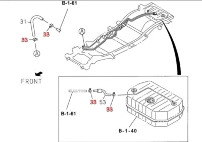 Clip de manguera EVAP para Isuzu Trooper 96-02 Acura SLX 96-99 parte 8971732190 Foto 1 de 3