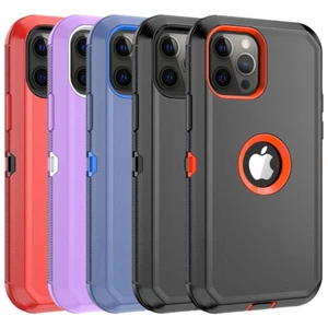 For iPhone 12 Mini/12 Pro Max/12 Pro Case Shockproof Heavy Duty Phone TPU Cover - Picture 1 of 29