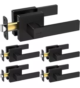 ✅✅TICONN 5Pk Door Handle Heavy Duty, Matte Black Reversible✅✅ - Picture 1 of 7