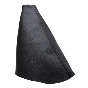 Black Stitch Fits SEAT LEON (1999-2006) Gear Gaiter 100% Leather - Picture 1 of 1