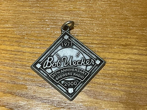 Milwaukee Brewers Bob Uecker - 30th Anniversary Brewers Radio - Key Ring 2000 Cover