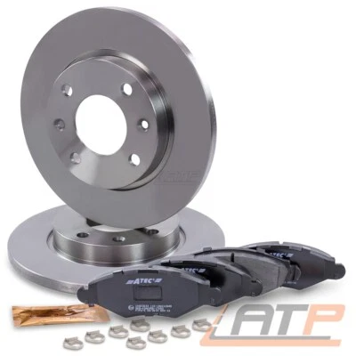 BESTPRICE BREMSSCHEIBEN VOLL Ø247 + BREMSBELÄGE VORNE FÜR PEUGEOT 206 BJ 98-09