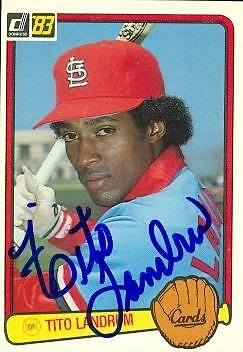 Tito Landrum autographed Baseball Card (St. Louis Cardinals) 1983 Donruss #498 - Image 1 of 1