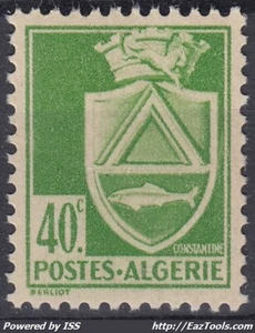 ALGERIE : ERREUR DE COULEUR N° 175a NEUF ** GOMME SANS CHARNIERE - SIGNE CALVES - Picture 1 of 2