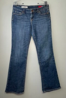 X2 Quality Denim Size 8 Bootcut Dark Low Rise Blue Jeans Y2K Western Festival - Image 1 of 4