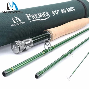 Canne à la mouche Premier de Maxcatch 3/4/5/6/7/8/9/10/12WT 9ft fibre de carbone - Imagen 1 de 22