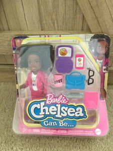 2020 Mattel Barbie Chelsea Can Be Boss #GTN93 Chelsea Doll African American NIB - Picture 1 of 11