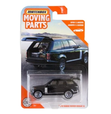 Matchbox Moving Parts 2018 Range Rover Vogue SE Black MB1163 1/64 GKP19 Diecast - Image 1 of 3