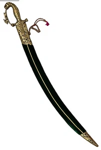 Groom Rajput  sword indian wedding sword 34 inch indian talwar with lion hilt - Picture 1 of 6