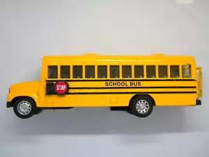 Die Cast Toy School Bus with Operating Doors - Picture 1 of 6