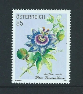 Austria 2020 Blue Crown Passion Orchid flora Flower stamp MNH - Picture 1 of 2