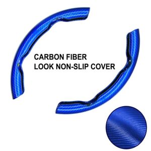Universal 2x Car Carbon Fiber Steering Wheel Booster Cover Non-slip Accessories