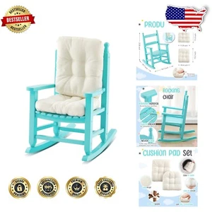 Childproof Outdoor Rocking Chair Set for Toddlers - Easy Assembly & Safe Design - Picture 1 of 8