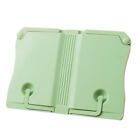 Durable Laptop Riser with Adjustable Height & Page Clips - Light Green