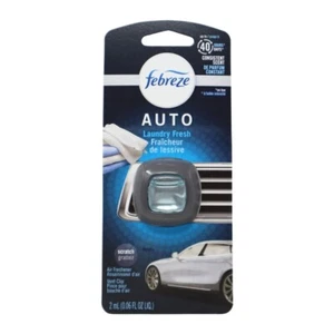 Ambientador de aire Febreze con clip de ventilación para automóvil automático, lavandería fresca, 1 unidad - Imagen 1 de 2