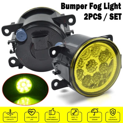 PAR de faros antiniebla de parachoques amarillos para Lincoln Navigator 2007-2012 2013 2014 Foto 1 de 4