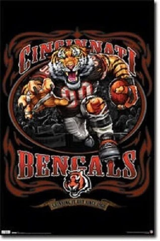 2010 COSTACOS NFL CINCINNATI BENGALS RUNNING BACK POSTER 22X34 NEW FREE SHIP Cover