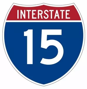Interstate 15 Aufkleber Aufkleber - Bild 1 von 3