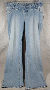 Motherhood Maternity Women's Straight Jeans Medium Blue Self Belly Boot Cut NWT - Picture 1 of 10