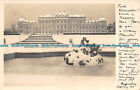 R155404 Old Postcard. Castle and Garden in Winter. Ingomar. RP. 1936