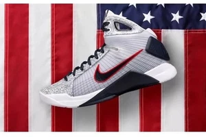 Nike Hyperdunk OG Team USA Olympic Basketball UWR Kobe White Red Blue Gold Sz 13 - Picture 1 of 11