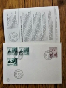 SWEDEN International WOMEN SET ENGRAVED BY CZESLAW SLANIA 1975 FDC+INFO BOOKLET - Picture 1 of 1