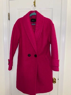 BCBGeneration Women's Double Breasted Boucle Size M Hot Pink Sold out online  - Image 1 of 4